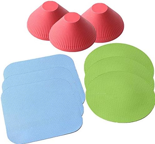 3 set of HengKe Jar Gripper, 9 Pieces Multi-Purpose Reusable Rubber Gripper Jar Opener Gripper Rubber Jar,Gripper Pads Round Kitchen Coasters Multi-Purpose Bottle Lid Openers Fit for Most Bottles