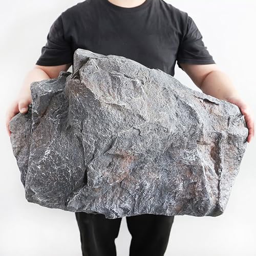 Faux rocher extérieur en mousse PU décorative pour jardin, cour, aménagement paysager – Faux rocher artificiel, couvre bien les rochers