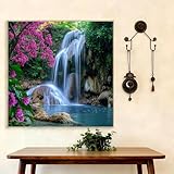 Doofeyaa 5D Diamond Painting Adultos, Pintura de Diamantes Caer, Flores Diamond Painting Kit Completo, Diamante Cristal Artes Bordado Punto de Cruz Diamante Dibujos para Principiantes 35x35cm G8-764