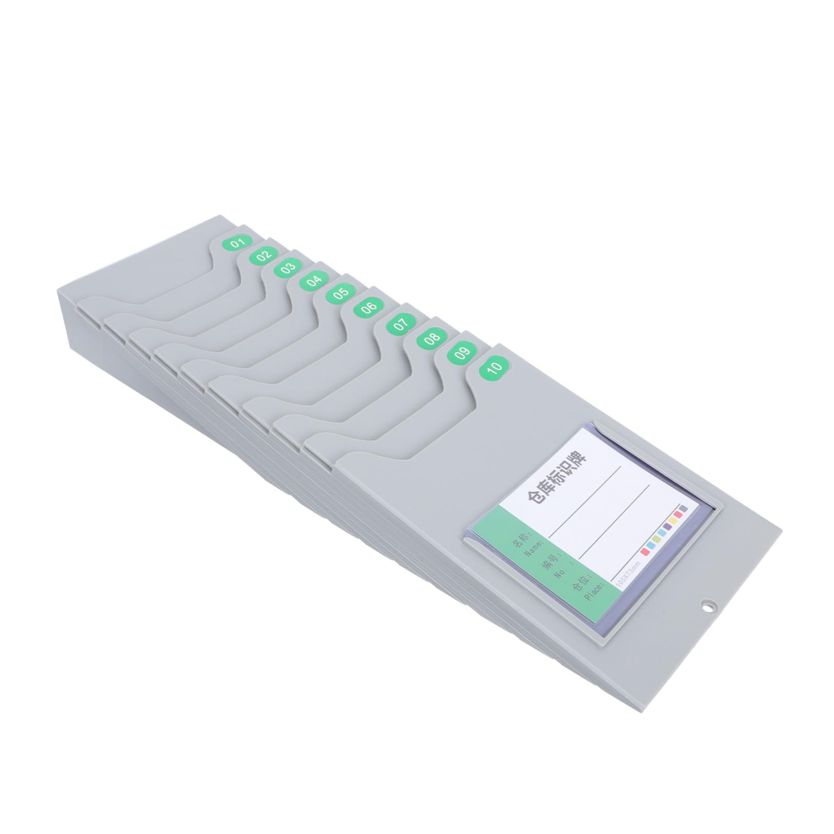Estante Magnético para Tarjetas de Materiales de Almacén Soporte de Pared Compacto para Almacenamiento y Organización de Tarjetas de Control