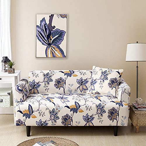 Sofa Cover Stretch 1 2 3 4 Seater Couch Covers Elastic Fabric Printed Pattern Armchair Sofa Covers Universal Fitted Sofa Slipcover Furniture Cover Protector ( Color : G , Size : 4 seats (235-300cm) )