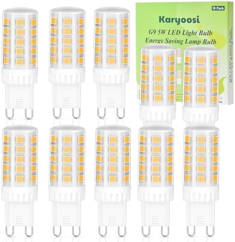 Lot De 5 Ampoules LED G9 2W (équiv. 20-25W) Blanc Chaud 2700K - RuLEDne