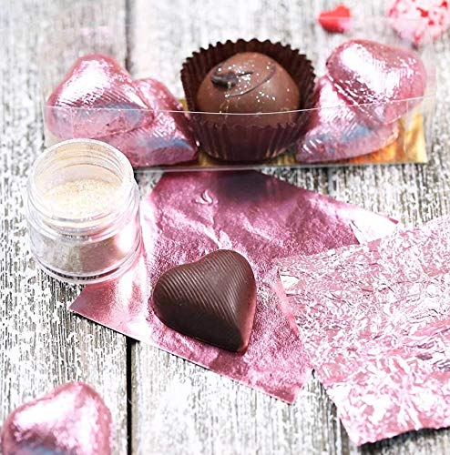 Image of 7horse Sweets Candy Chocolate 12 Microns Aluminum Foil Wrappers (Light Pink, Size: 13 x 9 cm), 325 Pieces