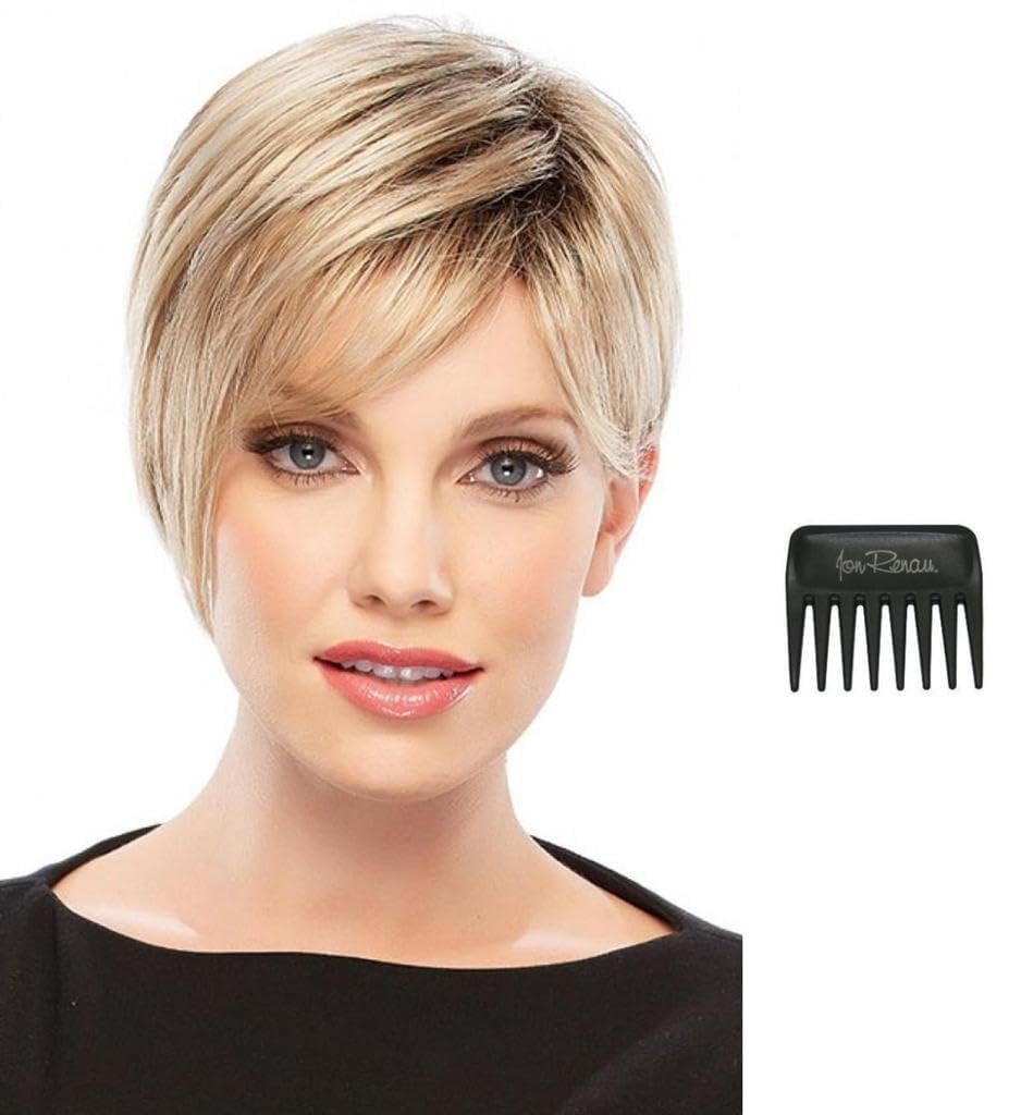 Bundle - 3 items: Natalie Petite Wig by Jon Renau, Christy's Wigs Q & A Booklet & Wide Tooth Comb - Color: 131T4