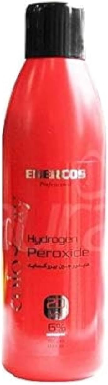 Enercos Professional Coloray Hydrogen Peroxide, For Optimum Results & Long Lasting Colors, 20 Vol, 6%, 1000 ml