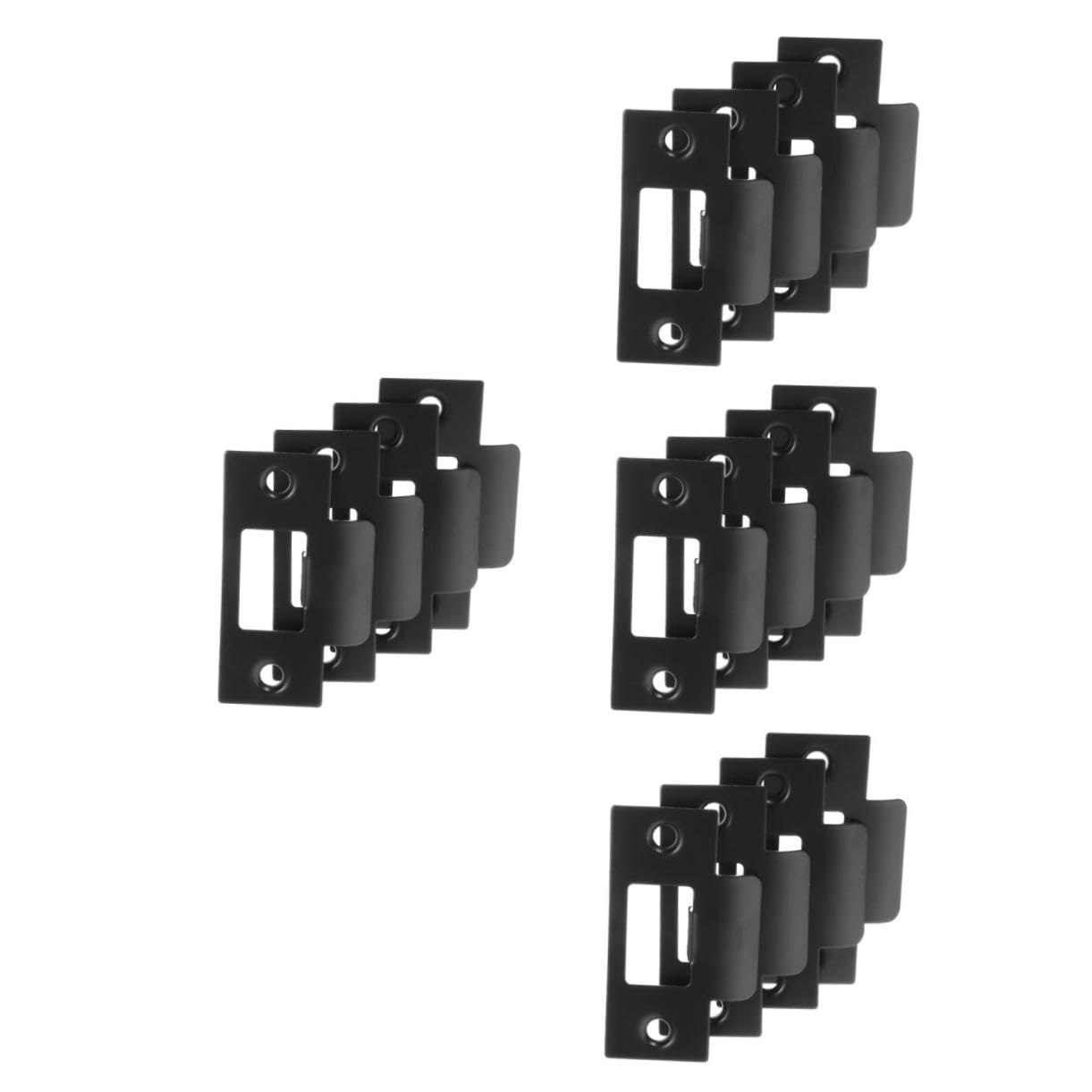 NUOBESTY 4 Ensembles Plaques De Renforcement De Porte Inoxydable Lot De Gâches De Verrouillage Pour Sécuriser Vos Portes Les Effractions 4 Pièces * 4