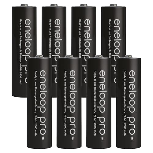 Kraftmax Panasonic Pro XX AA/Mignon   Pilas Recargables (8 Unidades, 2550 mAh, Ni Mh, en Caja kraftmax V5)