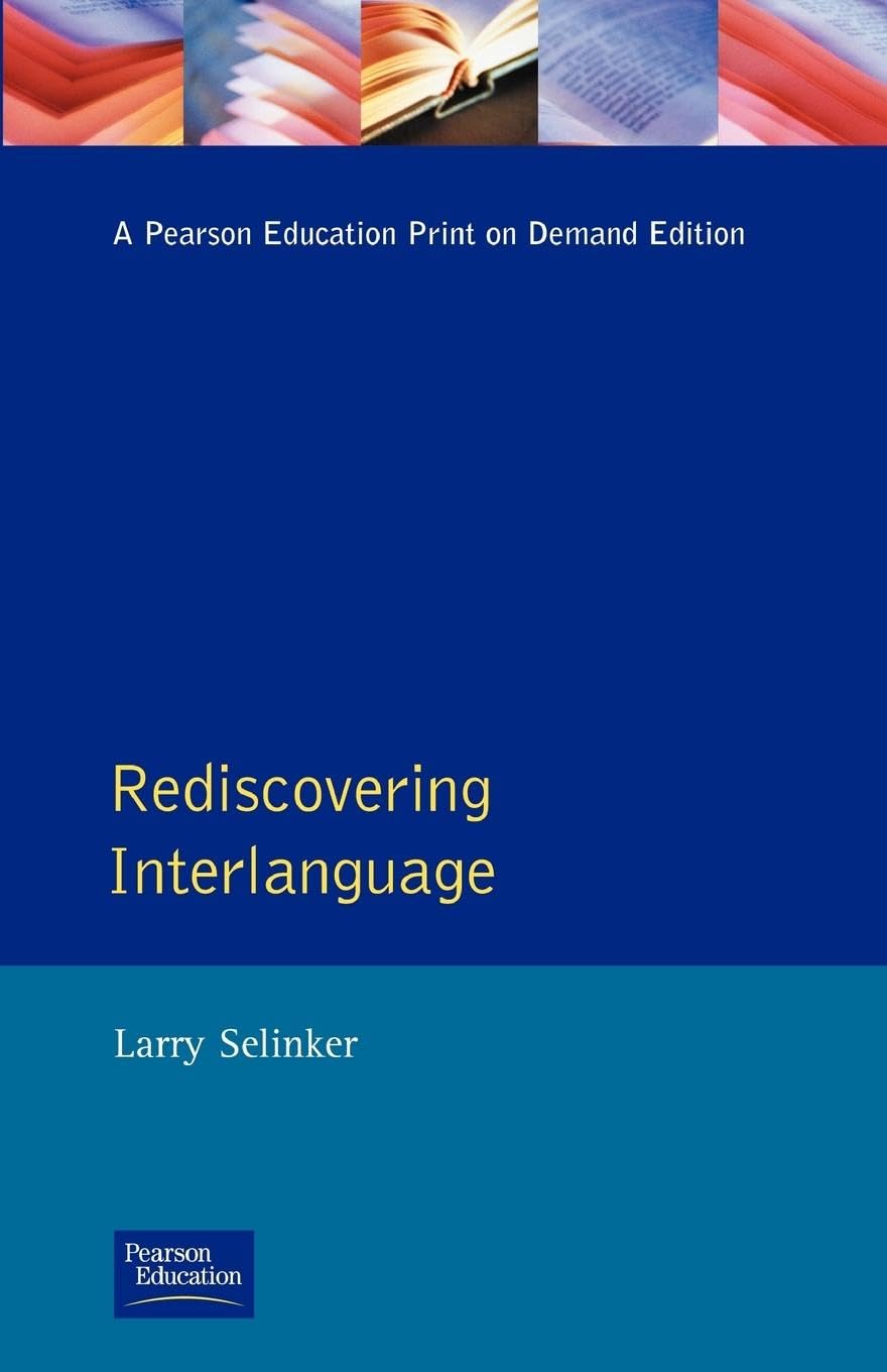 Rediscovering Interlanguage (Applied Linguistics and Language Study)