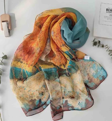 Scarfs for Women Lightweight Fashion Scarves Print Floral Pattern Scarf Sunscreen Shawls2