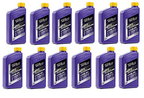 Royal Purple 31140 HPS Street Synthetic Motor Oil 10W-40 for Max Performance Modified Engines 1 qt Case of 12