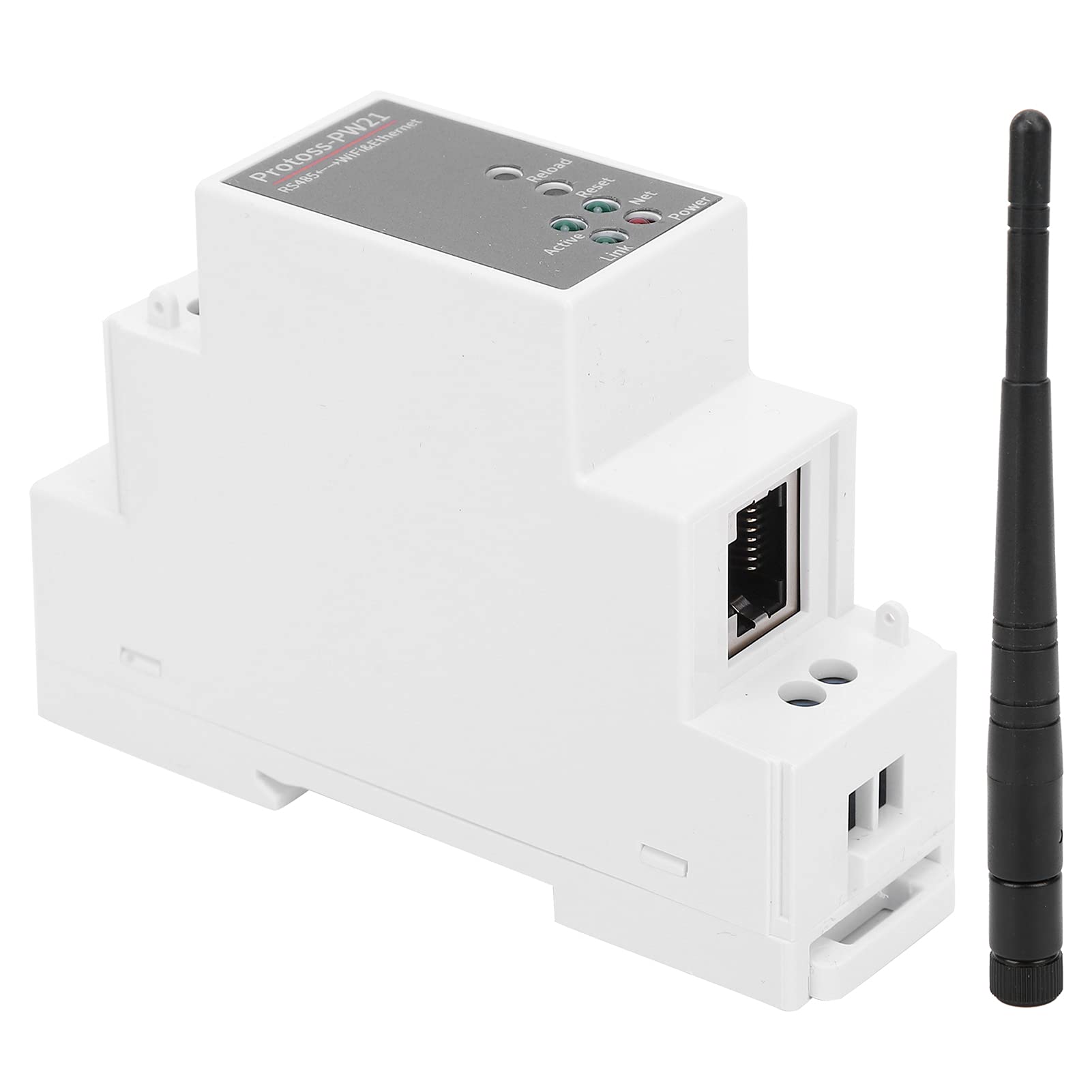 WiFi Serial Server RS485 a WIFI/Ethernet Serial Server IP Ethernet Dispositivos de red inalámbricos Modbus para ECos con antena PW21-H AC 100-240V