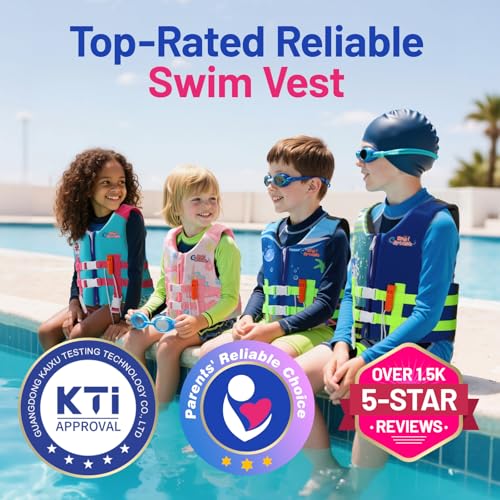Image of HeySplash Toddler Swim Vest, Kids Swimming Jacket 20-30 /30-50 /50-90lbs