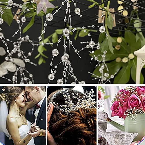 18 Pezzi Stringa di Perle Artificiali per Candele