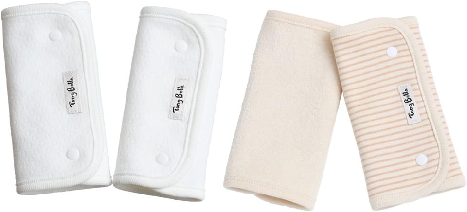Soft 100% Cotton Carrier Teething and Drool Pads for Lillebaby, Infantino, Babybjörn, Bebamour, Beco and Ergo, Perfect for Infant Toddler Boys and Girls Strap Covers (Multi) (Brown)
