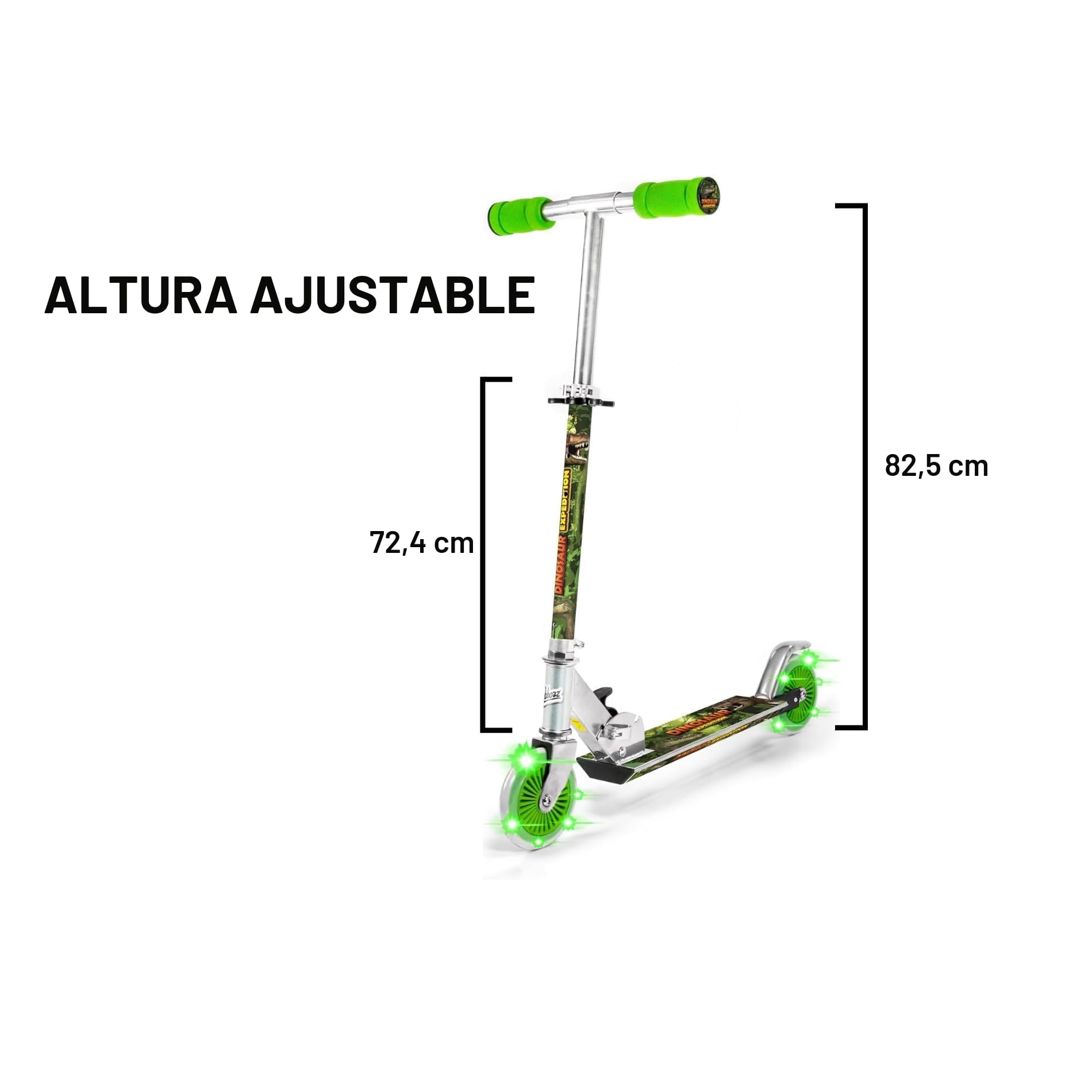 Ozbozz Ruedas iluminadas para Scooter