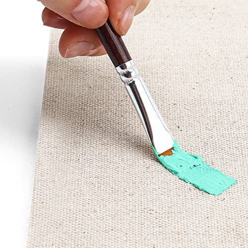 Transon Flat Paint Brush Set 7pcs for Multi-Media Painting 5 Transon Flat Paint Brush Set 7pcs for Multi-Media Painting - Image 5