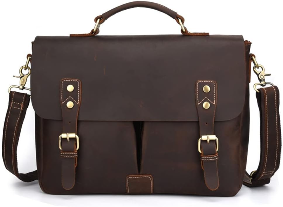 Leather Men's Bag European And American Business Retro Handbag Casual Shoulder Messenger Bag Casual Messenger Bag