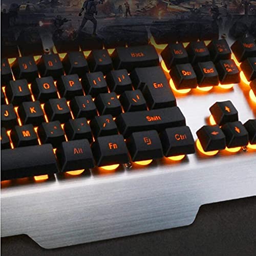 Teclado Gamer QIYUDS88 USB Retroiluminado Blanco miniatura 6