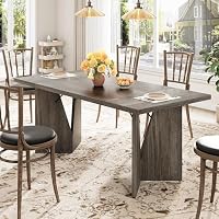GarveeHome 70.9 Rectangular Dining Table for 6-8
