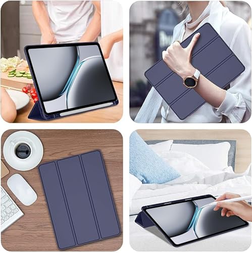 Image of TGK Trifold Cover for OnePlus Pad 2 12.1 inch Tablet Case with Pencil Holder (Royal Blue)