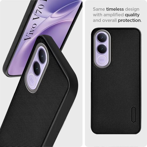 Image of Jkobi Rubberised Back Cover Case for Vivo V70 FE 5G (Textured Grip Design | Micro-Fiber Cloth Inside | Slim and Light Weight | Soft Touch and Feel)
