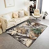 Dimensions du tapis : 1,50 mètre de largeur sur 2 mètres de longueur. 59 pouces de largeur x 78 pouces de longueur, 150 cm x 200 cm. L'épaisseur du tapis est de 0,3 pouce.