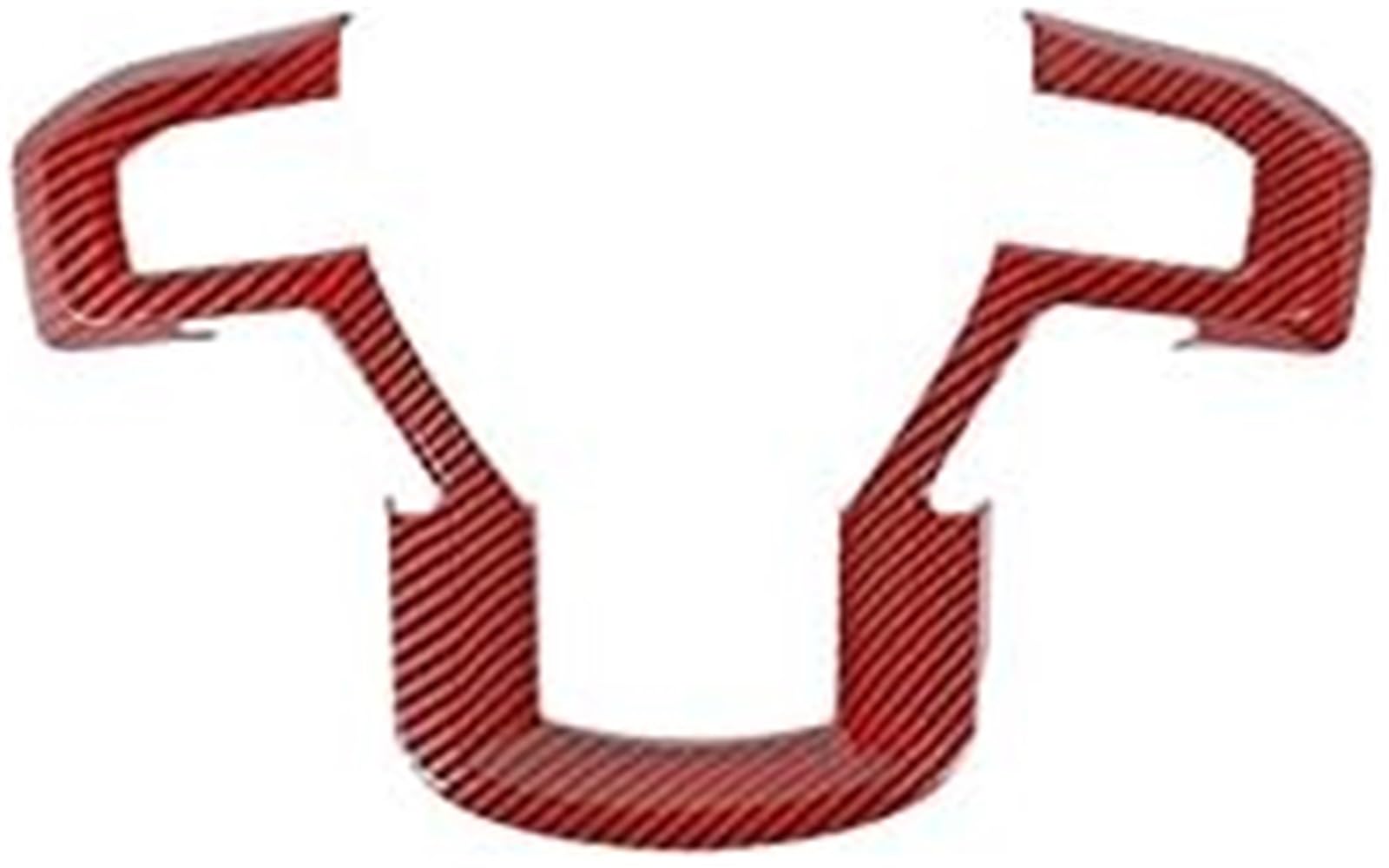 Dla Wittsy dekoracja panelu kierownicy samochodu pokrywa tapicerka naklejka, D, dla F150 2015 2016 2017 2018 2019 2020 Osłona emblematu na kierownicę, środkowa część wnętrza samochodu(Rot)