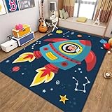 AD6H-CZ Alfombra Azul, Alfombra fácil antiestática de la Estera de la Silla de la Rota del Piso de la protección de la limpieza7,Azul,40x60cm