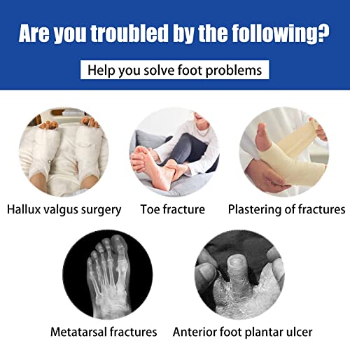 GHORTHOUD Post Op Schuh, leicht, medizinisch, orthopädisch, für gebrochene Zehenverletzungen oder Operationen, nicht gewichtig tragend, medizinische Schuhe für Damen und Herren, Klein (X-Large)