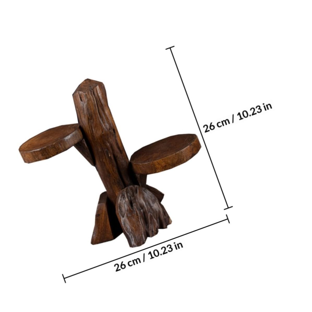 Tofficu Supporto Verticale per Piante Mini in Legno, Autoportante