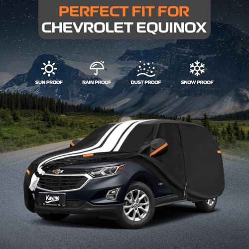 Image of Kayme Heavy Duty Car Cover Custom Fit for Chevrolet Equinox (2004-2026)