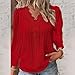 walmart All Orders Blouses for Women Long Sleeve Shirts 2024 V Neck Lace Tops Business Casual Dressy Blouses Work Oversized Shirts Fall Outfits Online Shopping today deals prime clearance
