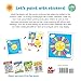 First Fun Sticker Painting: Colorful World: 12 Colorful Scenes to Create (Happy Fox Books) Paint-by-Sticker Art Designs for Toddlers and Kids Ages 4-6 - Robot, Castle, Fairy, Unicorn, and More