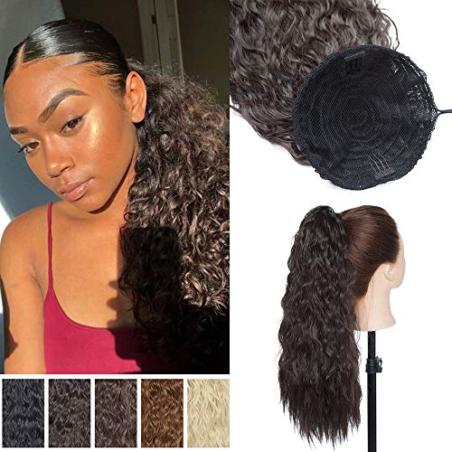 corn wave clip in ponytailT16144A