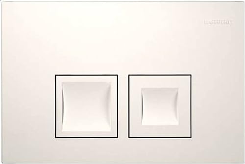 Geberit Betätigungsplatte Delta50 für WC-Spülkasten mit Betätigung von vorne, Be