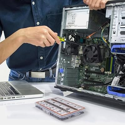 450-Piece Computer Screw Kit for PC Building and Repairing - Includes M.2 SSD Mounting Screws, Motherboard Standoff Screw, PC Case, SSD, HDD & Fan Screws | All-in-One Repair Kit