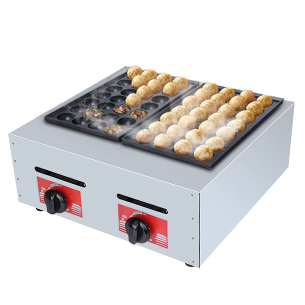 Macchina a gas Takoyaki 56 fori antiaderente per barbecue ristorante