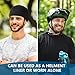 SUXEOTS 2 Pack Skull Caps for Men Women, Beanie Hats Under Helmet Liner of Bicycle and Motorcycle, Sports Cycling Sweat Hats for All Seasons Black
