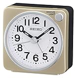 Seiko QHE118G - Reloj despertador con luz y movimiento continuo