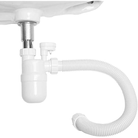 Sink Drains Anti Siphon Bottle P Trap Universal Drain Kit For Bathroom Sinks White Amazon Com