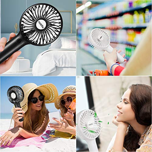 2-Pack Upgraded 5000Mah Portable Handheld Fan 3 Speed Mini Usb Strong Wind 7-20 Hours Runtime Personal Electric Small Fan For Travel Office Outdoor #TOP5