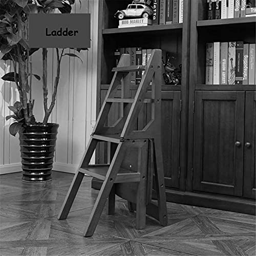 Taburete portátil convertible en escalera de madera para tu comedor y cocina 7