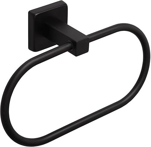 TocTen Toallero para toallas de mano  Soporte grueso de acero inoxidable SUS304 para toallas de mano de baño, resistente, único, ovalado, para