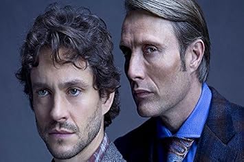 Dramatic Hannibal Hugh Dancy Mads Mikkelsen Policeman Serie Tv Movie Film Poster Fabric Silk Poster Print 23667