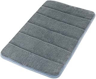 Gifoto Bath Mat Non Slip, Bathroom Mat, Bathroom Rug Absorbent and Washable for Bathroom Bathtub Shower Living Room Bedroom (40 x 60cm, Grey)