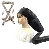 Hair Dryer Bonnet Hood and Heatless Hair Curler Set Deep Conditioning Drying Heat Cap No Heat Curlin