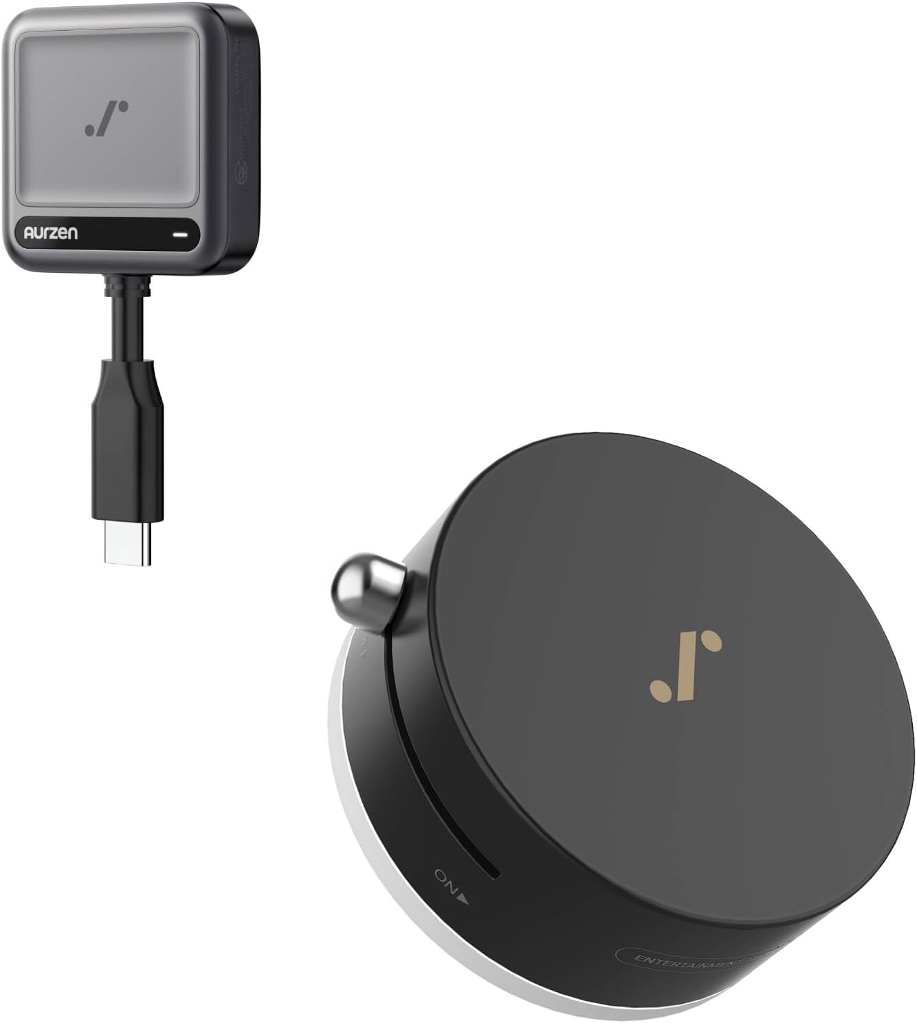 Aurzen CastPlay Pro USB-C Transmitter Bundle with MagPlay Mount for Zip Projector