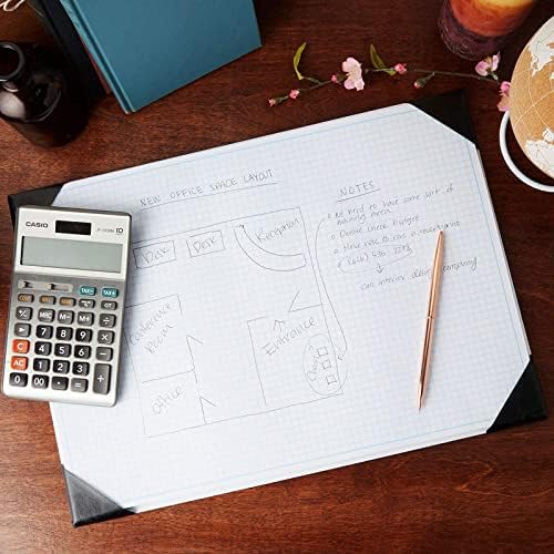 Large Desk Blotter Graph Paper Pad for Office Supplies (17 x 12 Inches)