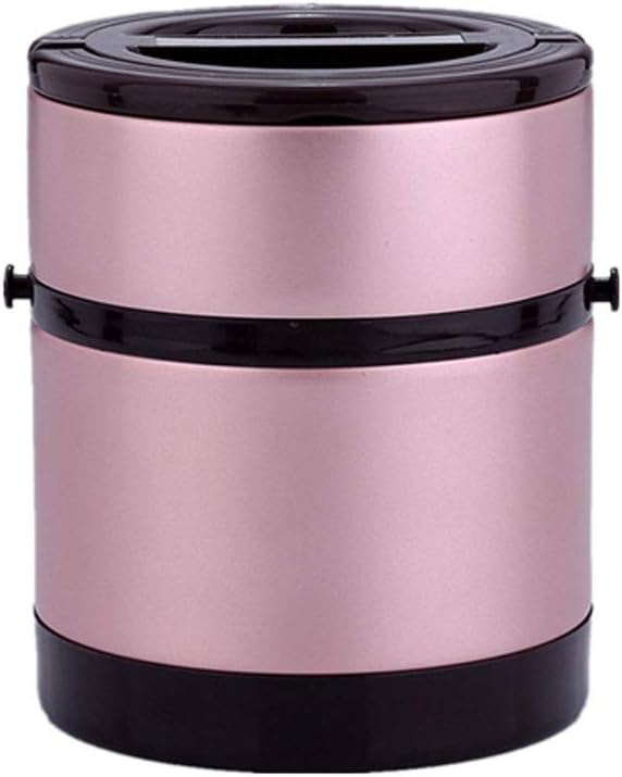 Rose Gold Insulated Lunch Box, Food Can Stainless Steel Double-layer