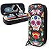 Produktbild Federmäppchen Pen Case,Pencil Bag,Pencil Case Orgnizer Students Stationery Pouch Bag for Pens,Pencils(Mexican Sugar Skulls Day of The Dead Flowers)